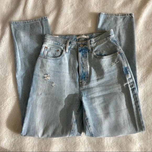 Pacsun Ripped Dad Jeans - Picture 3 of 4